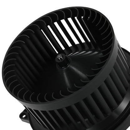Czarny plastikowy hvac blower motor z okrągłym żebrowanym designem i centralnym śrubą montażową do mercedes gl450 ml550