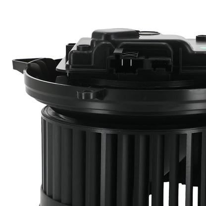 Czarny plastikowy hvac blower motor do mercedes gl450 ml550 z żeberkowanym cylindrycznym korpusem i zintegrowanym złączem elektrycznym
