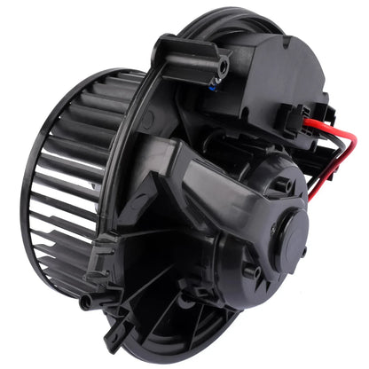 Czarny plastikowy wentylator dmuchawy ap01 z czerwonym okablowaniem do seat leon golf vii skoda octavia iii