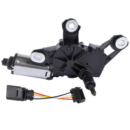 Czarny plastikowy i metalowy silnik wycieraczki 7p6955711a z adapterem do vw touareg 2010-2018 z kolorowym przewodem