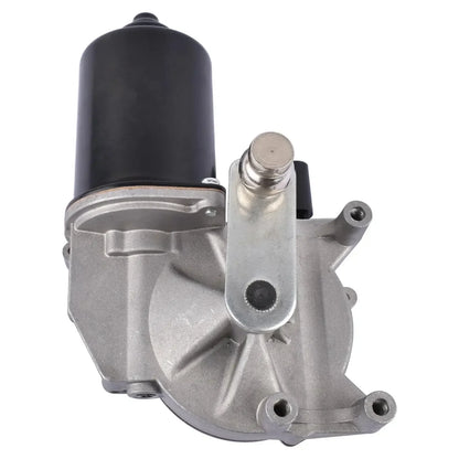 Srebrny metalowy silnik wycieraczki z czarną obudową i gwintowanym prętem do bmw e60 e61 e63 e64 lci oem