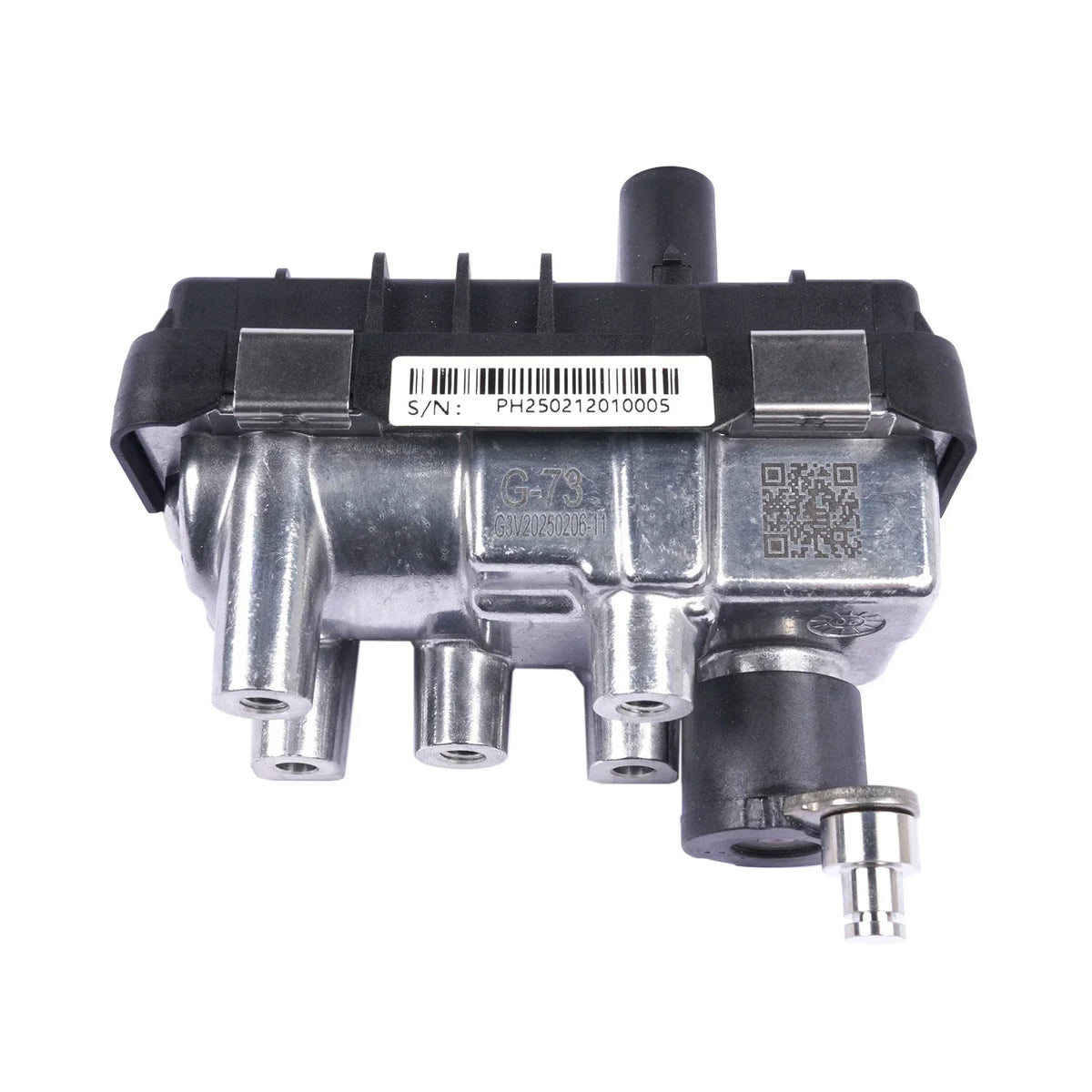 Siłownik turbosprężarki ford transit 2.2 tdci 2011–2020 z metalowym zaworem i czarną plastikową obudową