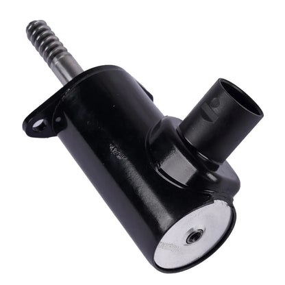 Czarna plastikowa obudowa ap03 eccentric shaft z gwintowanym metalowym wałkiem i metalową podstawą do bmw i mini