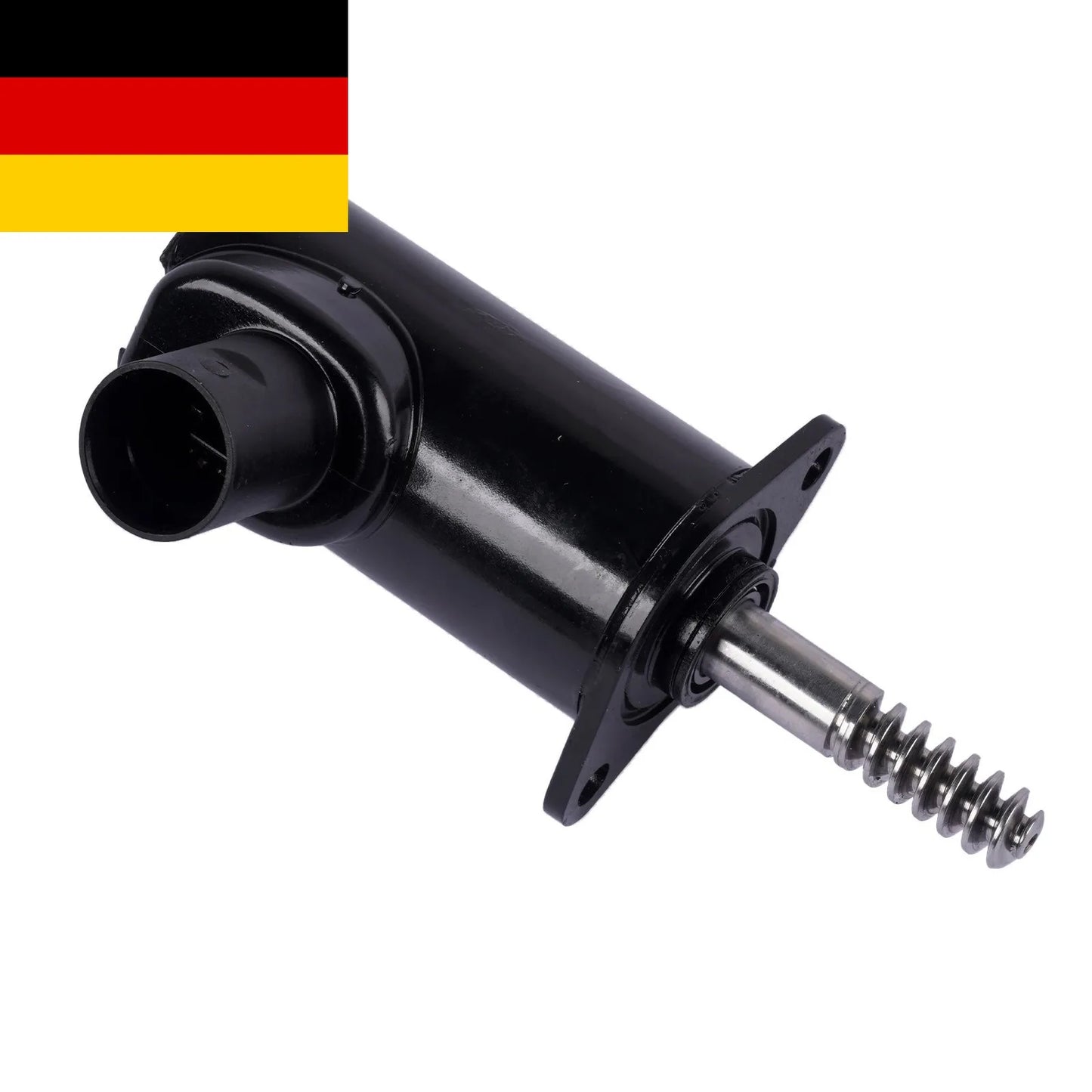 Czarny cylindryczny ap03 eccentric shaft valvetronic aktuator z gwintowanym metalowym wałem i kołnierzem montażowym do bmw i mini