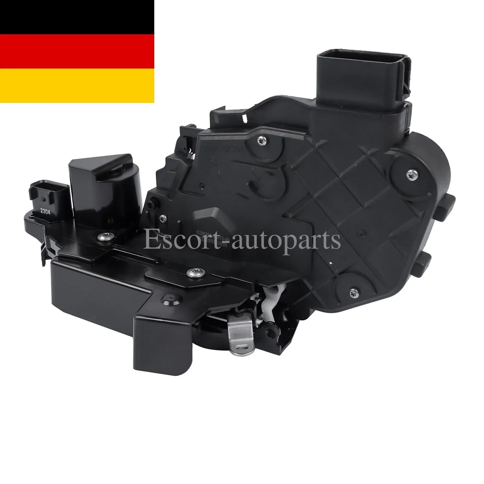 Czarny plastikowy siłownik zamka do tylnych drzwi prawy z elektroniką do land rover jaguar xf cc9 range rover