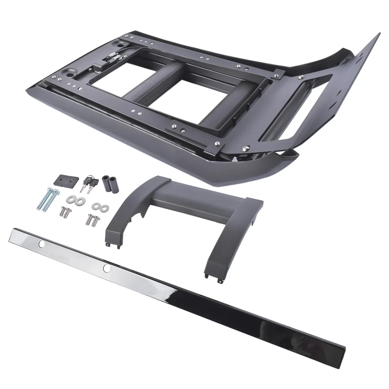 Czarny matowy metalowy zestaw montażowy do dachu ap03 drabinka boczna składana do land rover defender 90 110 l663
