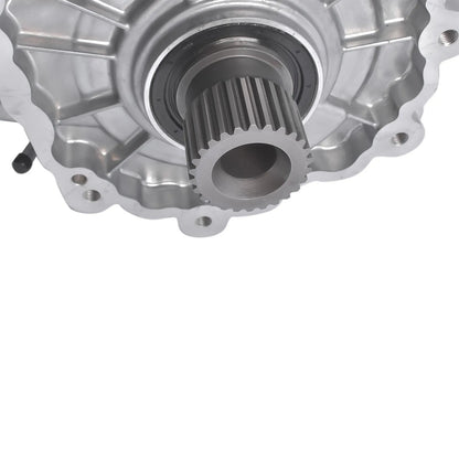 Srebrna metaliczna skrzynia transferowa z wałem centralnym do jeep grand cherokee srt8 6.4l 5038433ab