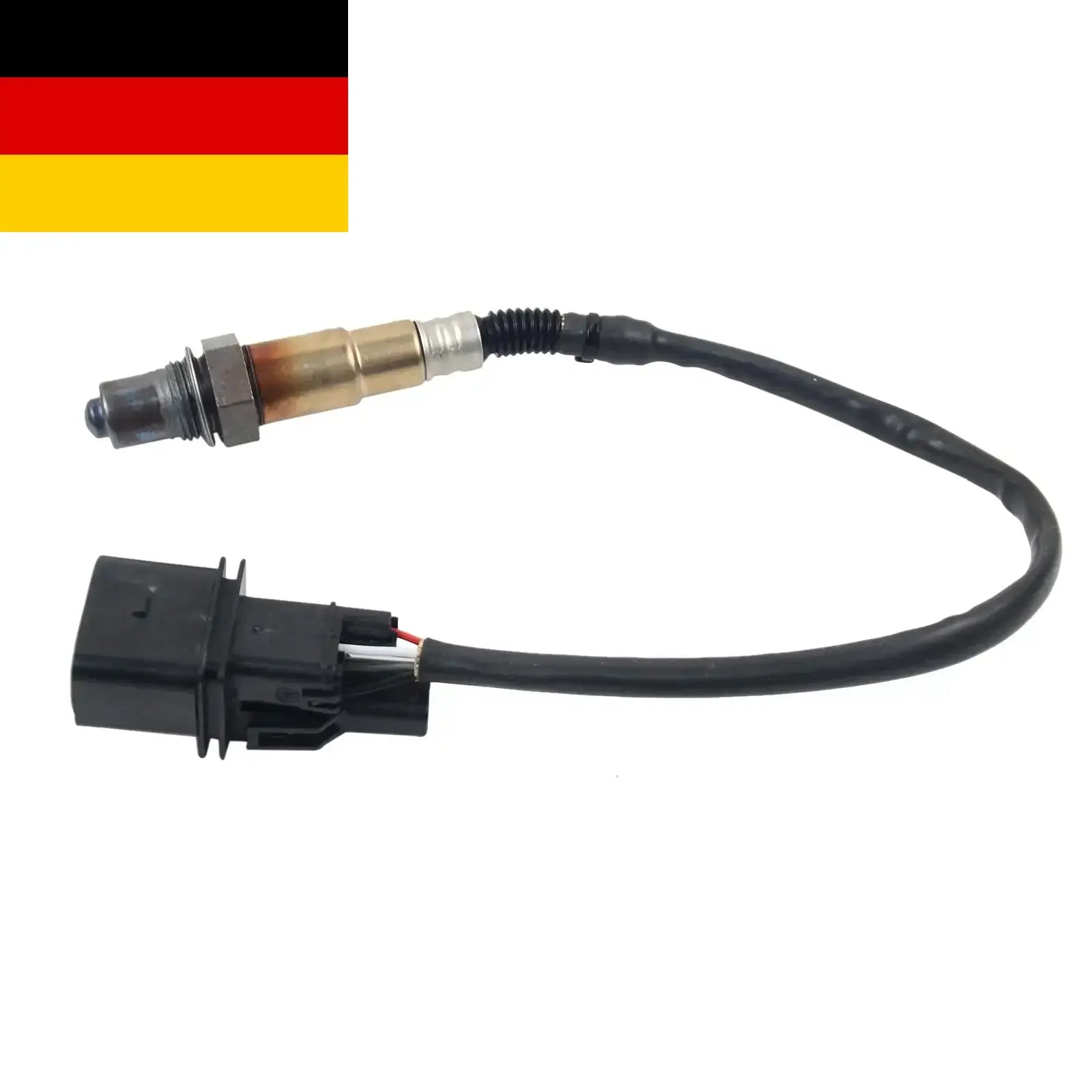 Czujnik sonda lambda ap03 do bmw e46 e83 e85 316i 318i czarny i metaliczny z elastycznym kablem i plastikowym złączem