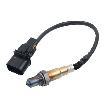 Czarny i metaliczny sonda lambda z czarnym gumowym kablem i plastikowym złączem do bmw e46 e83 e85 316i 318i