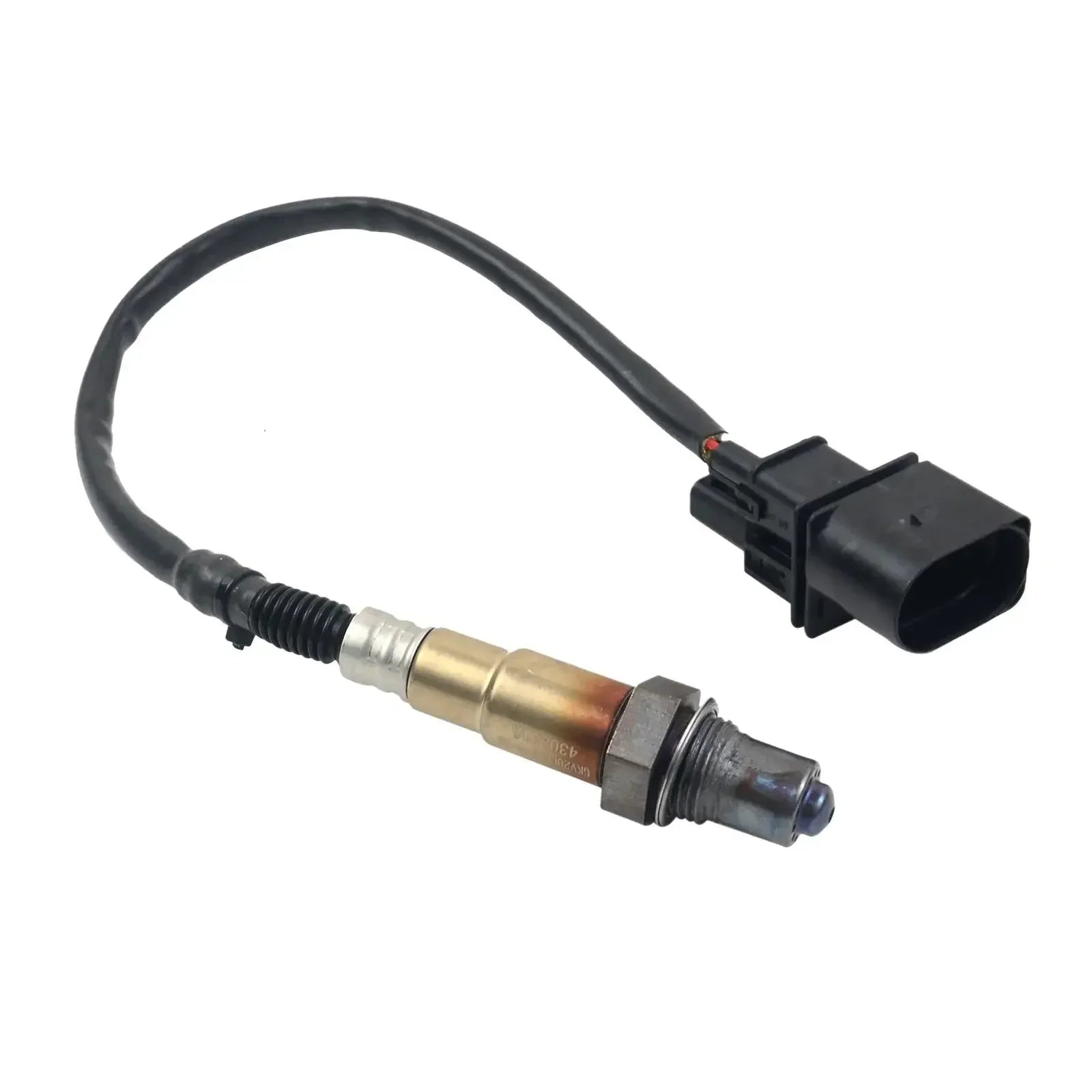 Czarny i metaliczny czujnik sonda lambda ap03 do bmw e46 e83 e85 316i 318i z plastikowym złączem i kablami