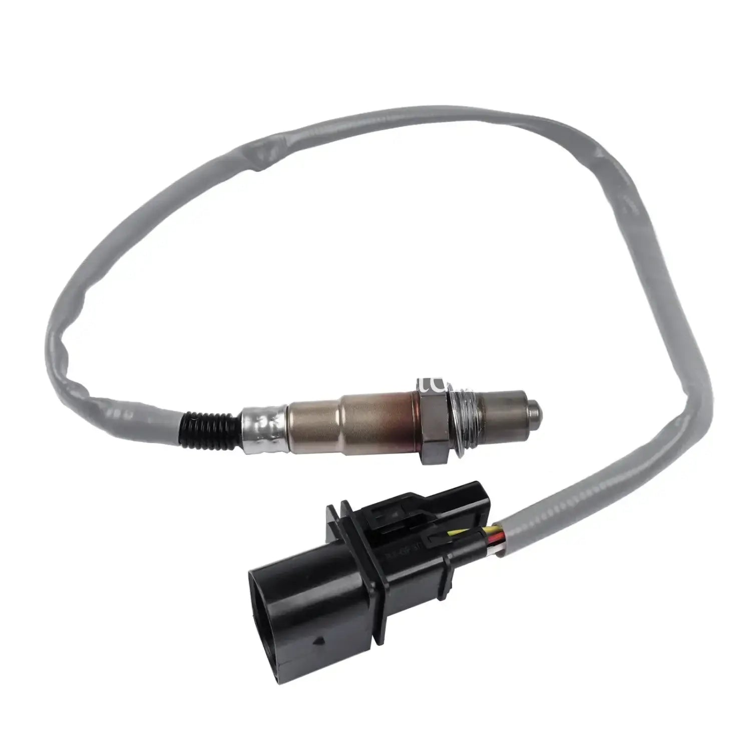 Szara sonda lambda bmw n46 e87 e90 e91 z czarnym plastikowym złączem i metalową obudową oem 0258007274