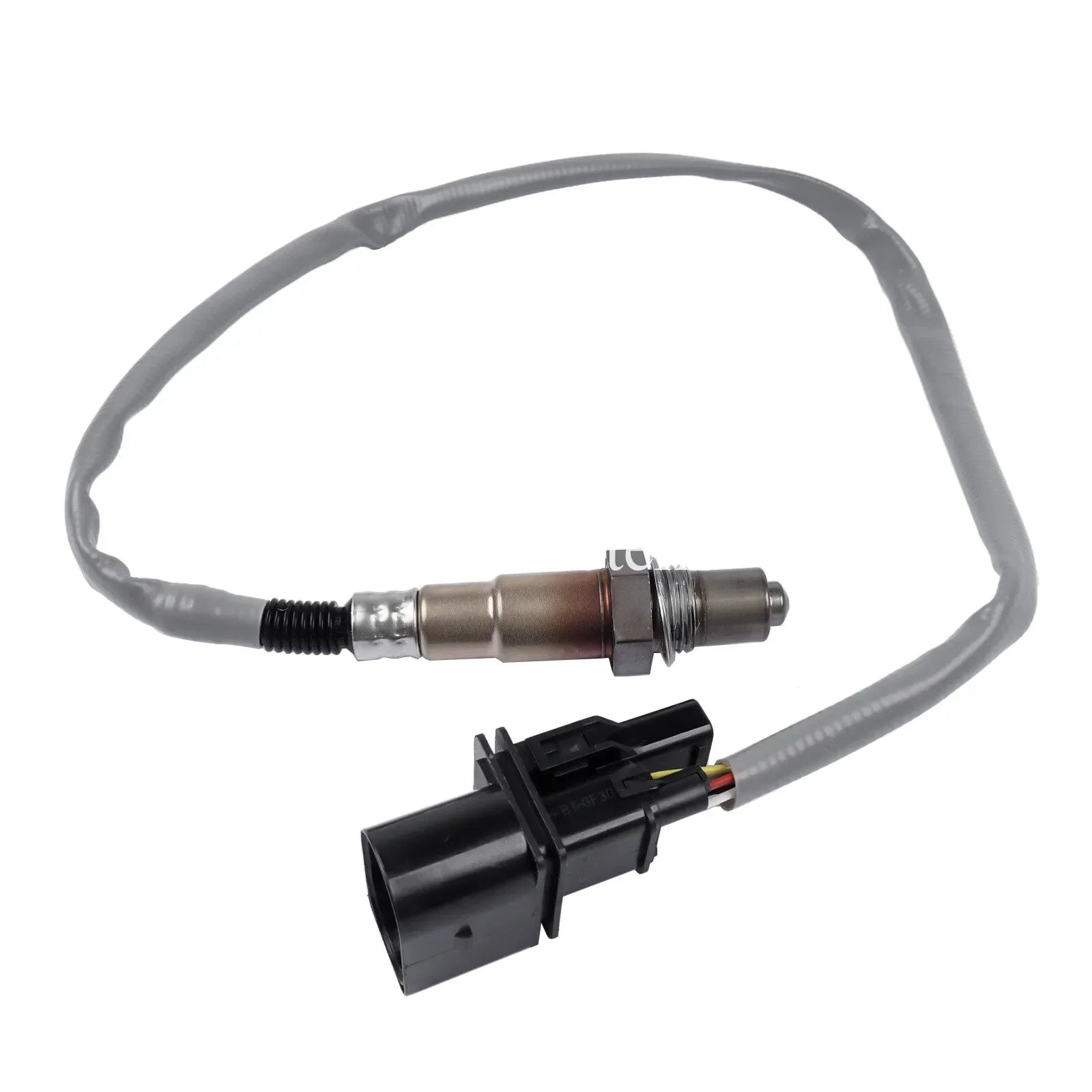Szara sonda lambda bmw n46 e87 e90 e91 z czarnym plastikowym złączem i metalową obudową oem 0258007274