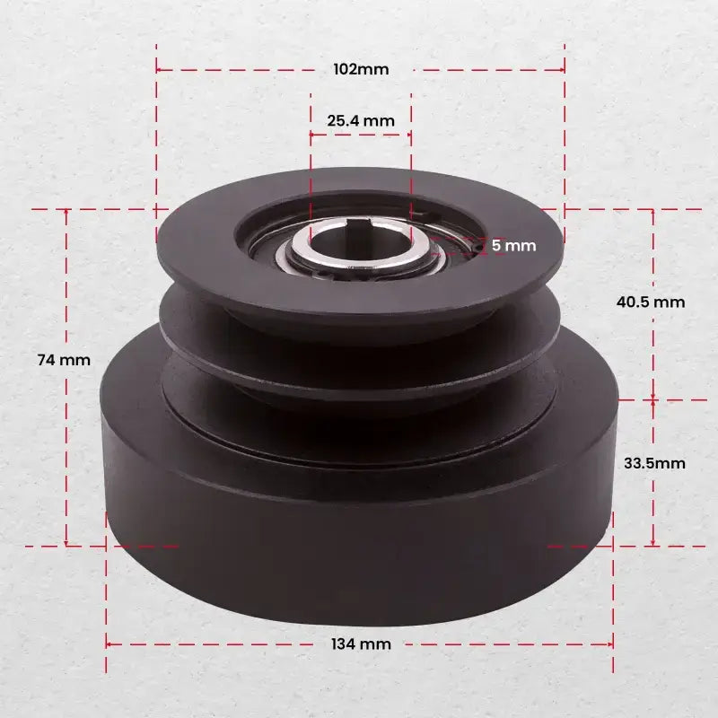 Sprzęgło odśrodkowe 25.4mm 8HP-16HP do 1’’ Osi z kluczem 1/4 dla go kartów i ATV