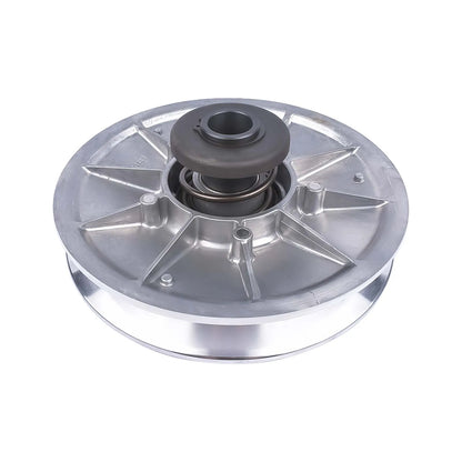 Srebrny metaliczny napęd wtórny clutch ap01 z czarnym gumowym elementem i widocznymi sprężynami do terrain i express