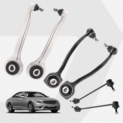 Fjädring Främre Övre & Nedre Bärarmsarm Länkar Set För Mercedes-Benz C-Klass