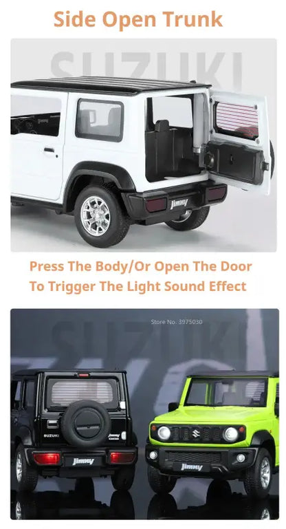Suzuki Jimny 1:24 – Metalowy Model z Dźwiękiem i Światłem