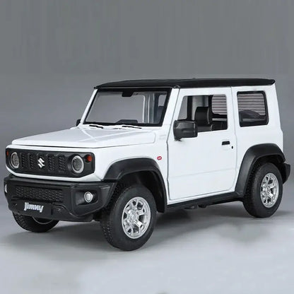 Suzuki Jimny 1:24 – Metalowy Model z Dźwiękiem i Światłem - Biały