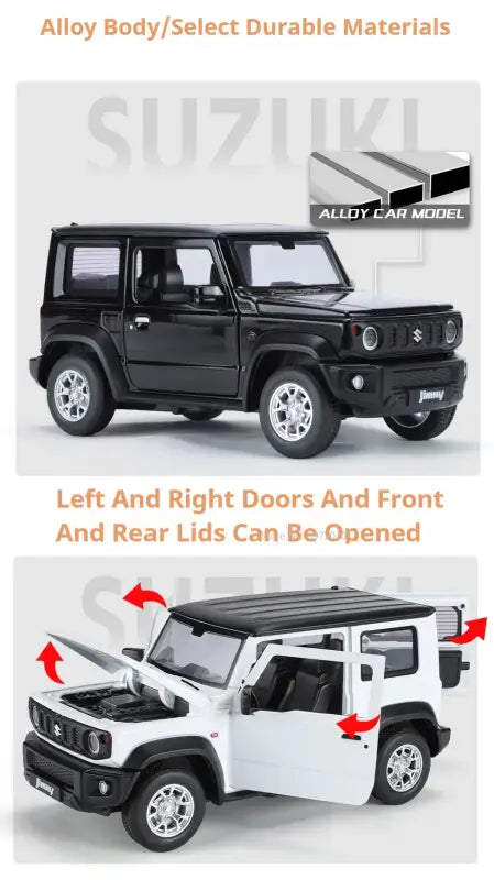 Suzuki Jimny 1:24 – Metalowy Model z Dźwiękiem i Światłem