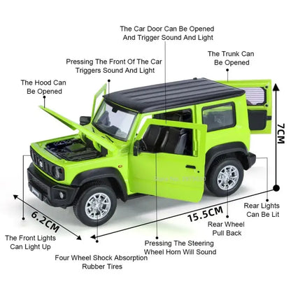Suzuki Jimny 1:24 – Metalowy Model z Dźwiękiem i Światłem