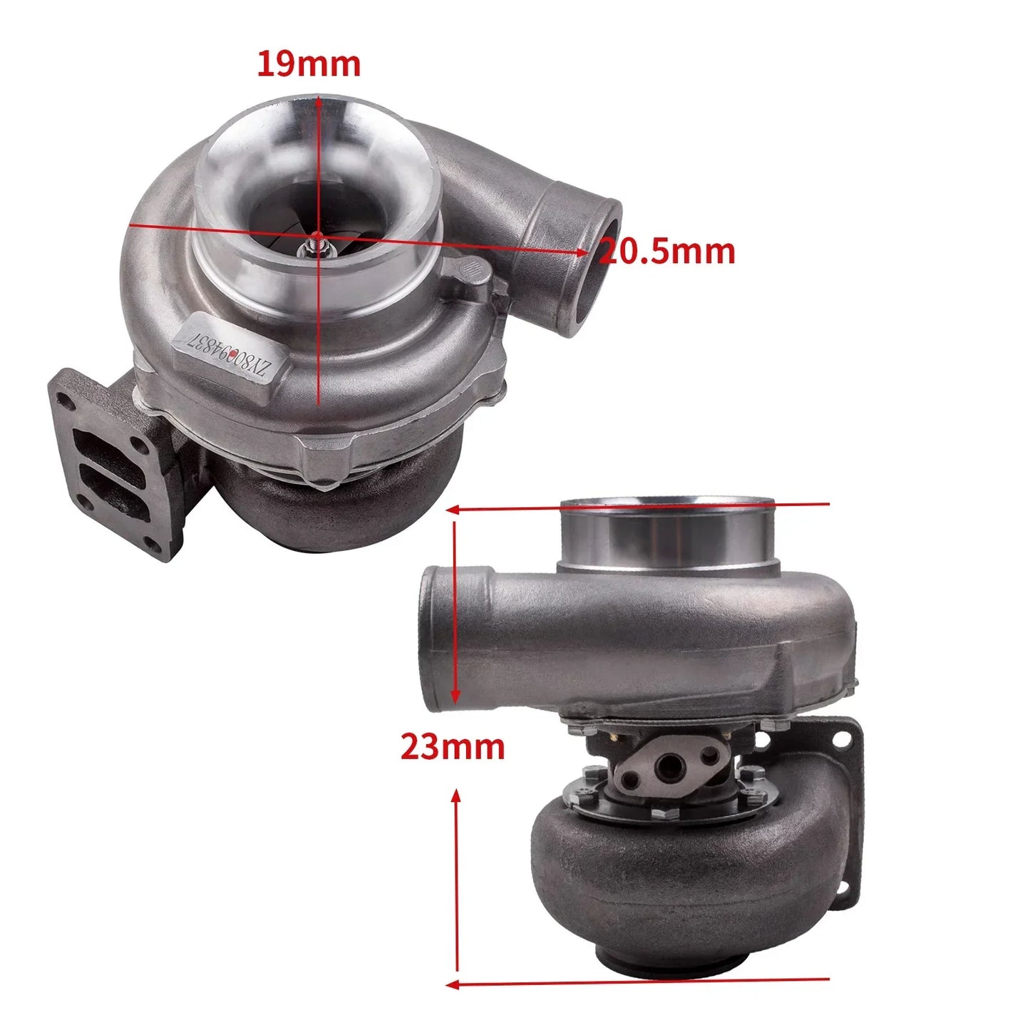 Turbosprężarka T70 T3 twin-scroll 1.8–3.0L do 600 HP