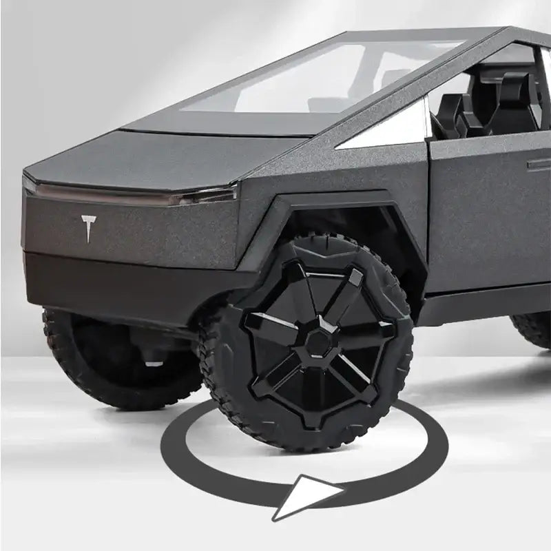 Tesla Cybertruck 1:24 – Metalowy Model Pickup Zabawka dla Chłopców