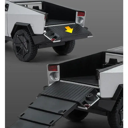 Tesla Cybertruck 1:24 – Metalowy Model Pickup Zabawka dla Chłopców