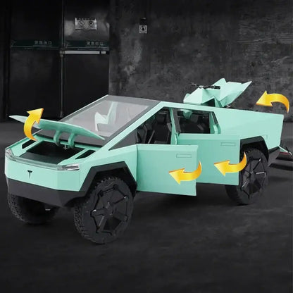Tesla Cybertruck 1:24 – Metalowy Model Pickup Zabawka dla Chłopców
