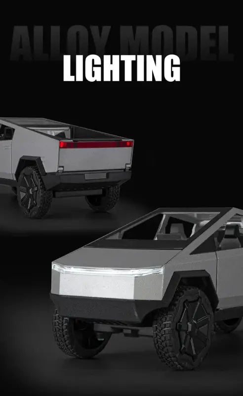 Tesla Cybertruck 1:24 – Metalowy Model Pickup Off-road z Efektami Dźwiękowymi i Świetlnymi