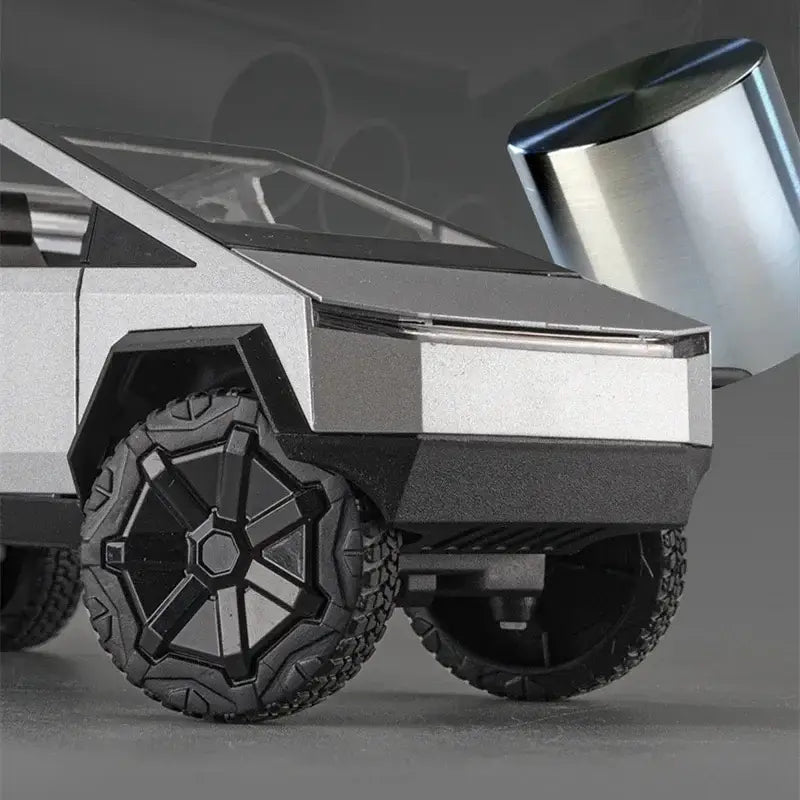 Tesla Cybertruck 1:24 – Metalowy Model Pickup Off-road z Efektami Dźwiękowymi i Świetlnymi