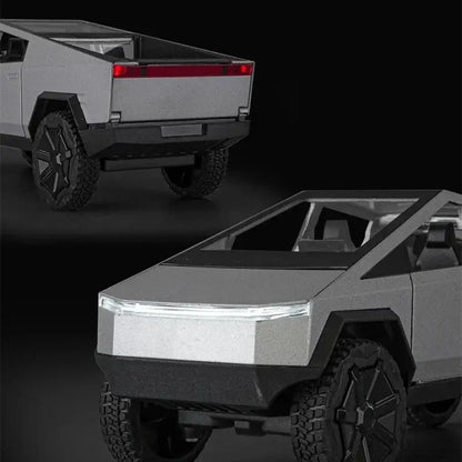 Tesla Cybertruck 1:24 – Metalowy Model Pickup Off-road z Efektami Dźwiękowymi i Świetlnymi