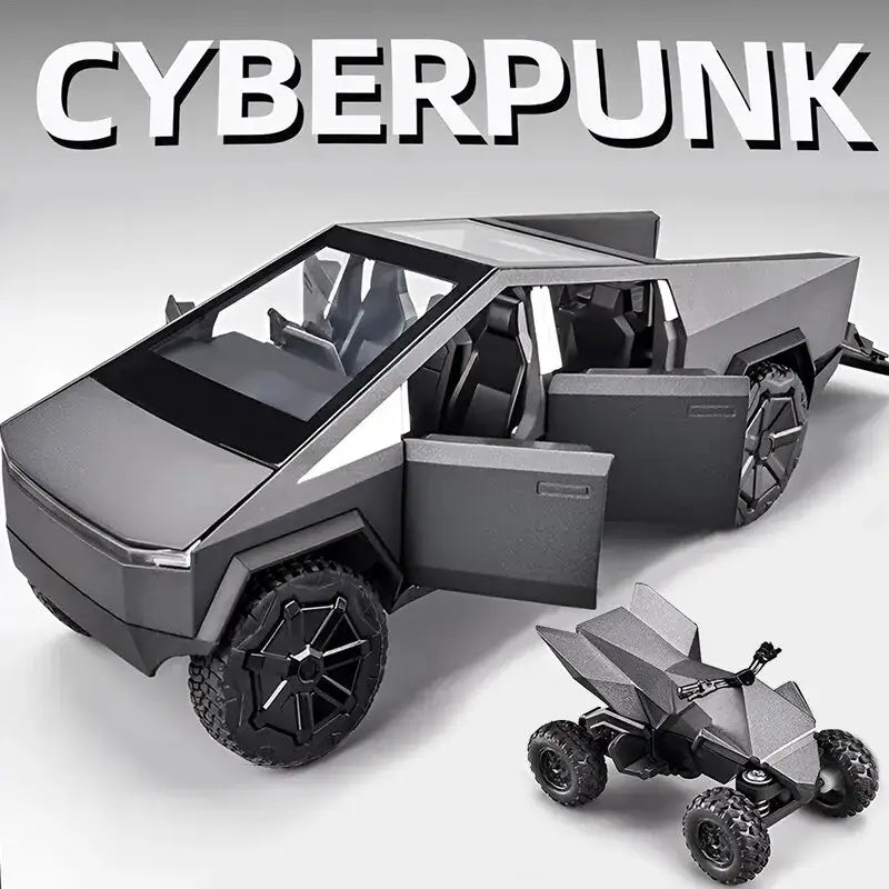 Cybertruck 1:24 – Metalowy Model Pickup z Dźwiękiem i Światłem