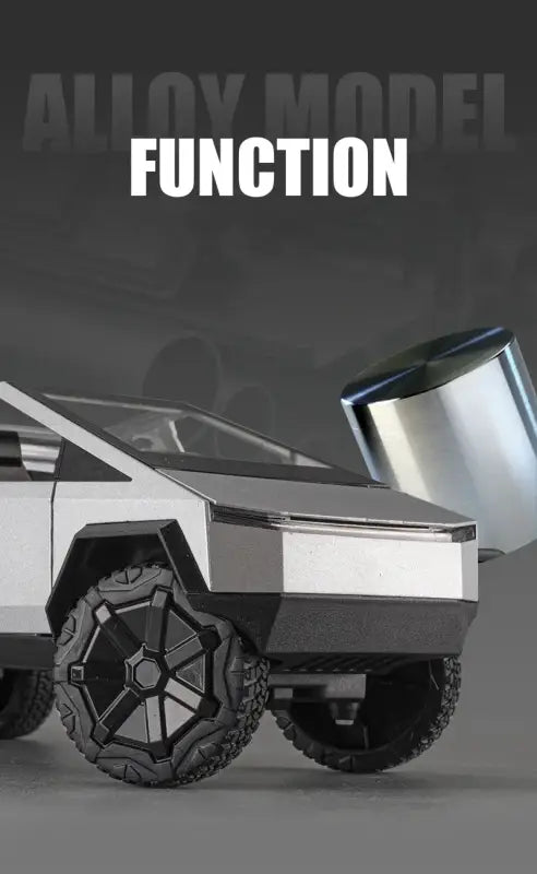 Tesla Cybertruck 1:24 – Metalowy Model Pickup Off-road z Efektami Dźwiękowymi i Świetlnymi