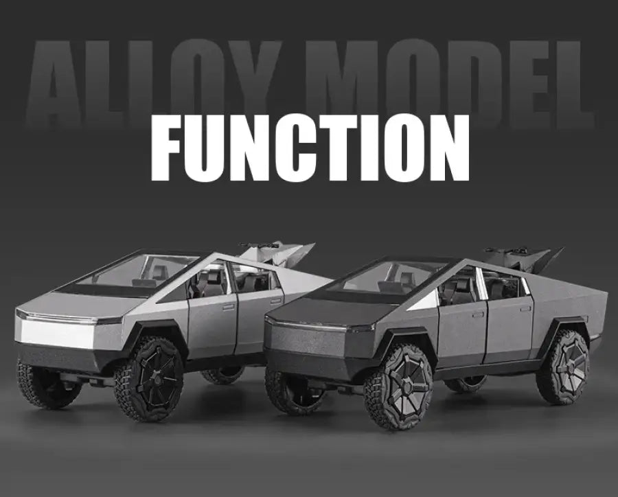 Tesla Cybertruck 1:24 – Metalowy Model Pickup Off-road z Efektami Dźwiękowymi i Świetlnymi