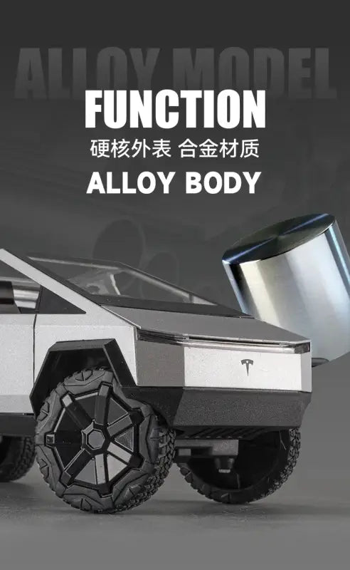Tesla Cybertruck 1:24 – Metalowy Model Pickup Zabawka dla Chłopców