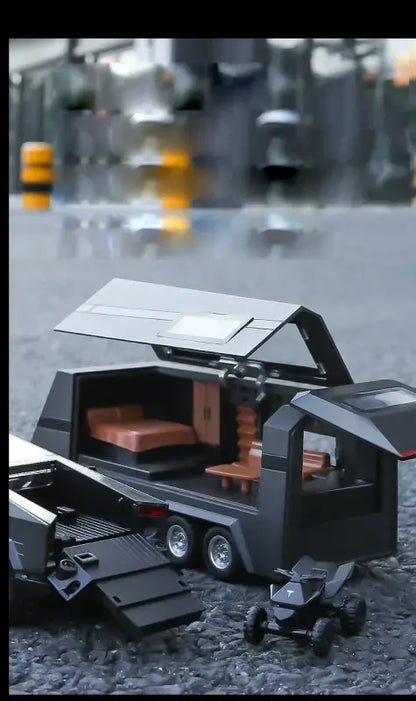 Tesla Cybertruck 1:32 – Metalowy Model Pickup Off-road z Efektami