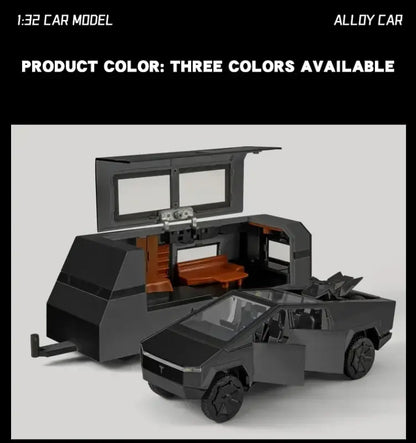 Tesla Cybertruck 1:32 – Metalowy Model Pickup Off-road z Efektami