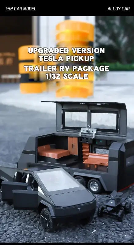 Tesla Cybertruck 1:32 – Metalowy Model Pickup Off-road z Efektami