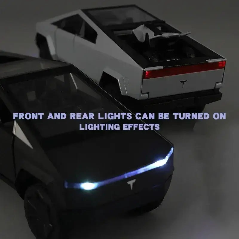Tesla Cybertruck 1:32 – Metalowy Model Pickup Off-road z Efektami