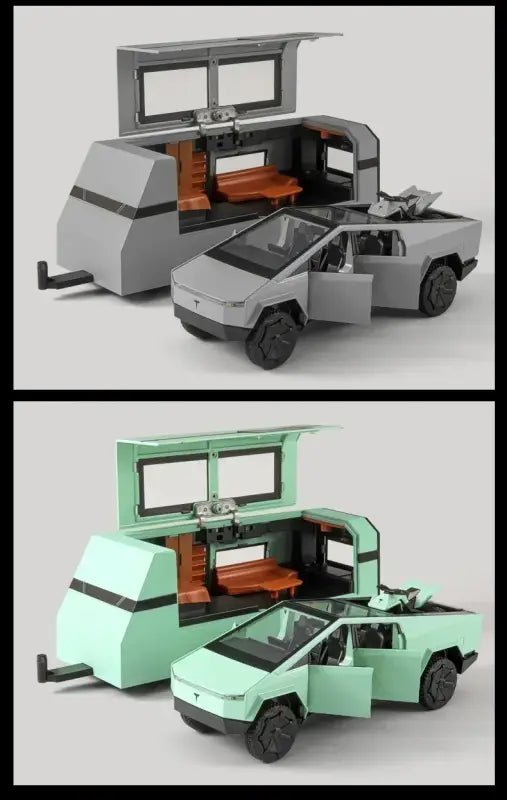 Tesla Cybertruck 1:32 – Metalowy Model Pickup Off-road z Efektami