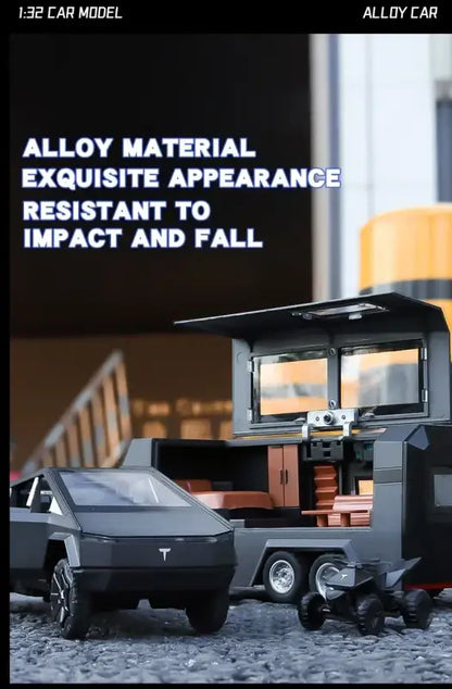 Tesla Cybertruck 1:32 – Metalowy Model Pickup Off-road z Efektami