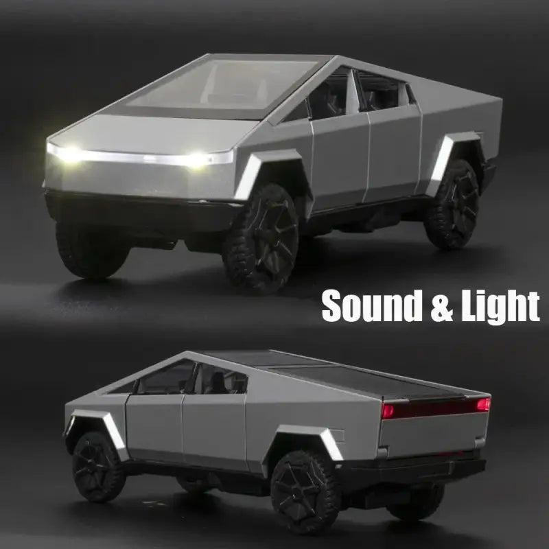 Cyber Truck 1:32 – Metalowy Model Pickup z Efektami Świetlnymi i Dźwiękowymi
