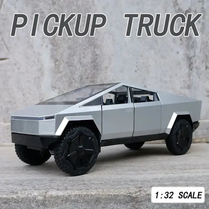 Cyber Truck 1:32 – Metalowy Model Pickup z Efektami Świetlnymi i Dźwiękowymi
