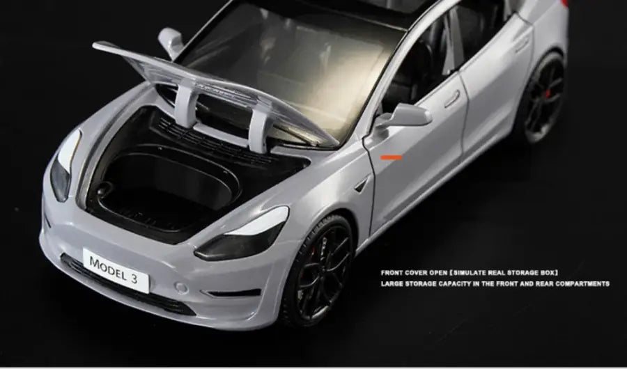 Tesla Model 3 1:24 – Metalowy Model z Dźwiękiem i Światłem