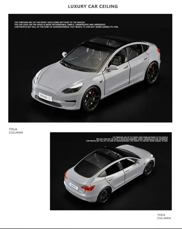 Tesla Model 3 1:24 – Metalowy Model z Dźwiękiem i Światłem