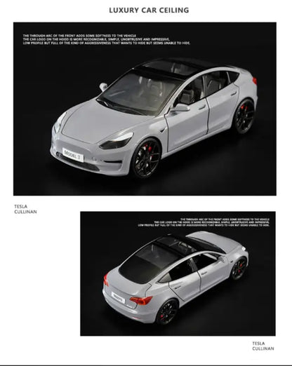 Tesla Model 3 1:24 – Metalowy Model z Dźwiękiem i Światłem