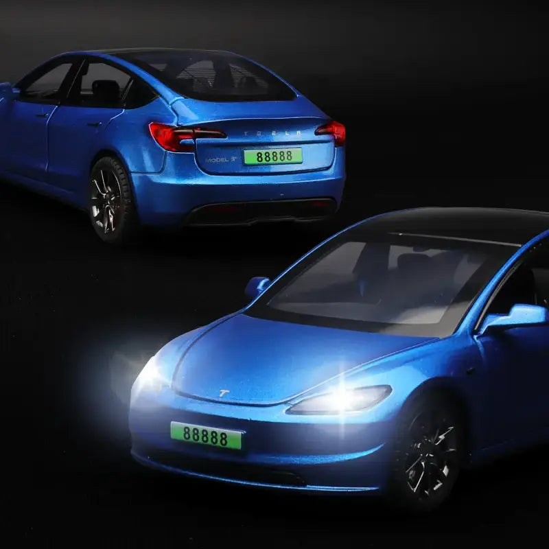 Tesla Model 3 2024 1:32 – Metalowy Model Samochodu z Dźwiękiem i Światłem