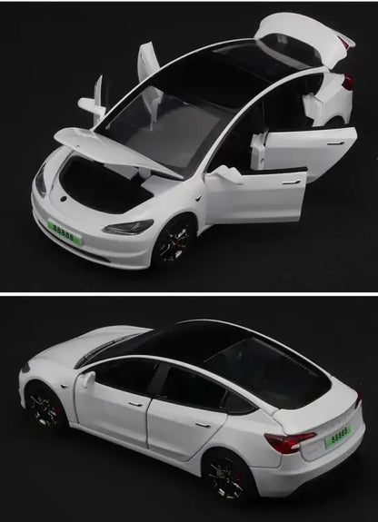 Tesla Model 3 2024 1:32 – Metalowy Model Samochodu z Dźwiękiem i Światłem