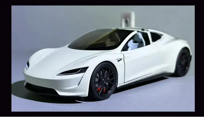 Tesla Roadster 1:24 – Metalowy Model Z Efektami Dźwiękowymi