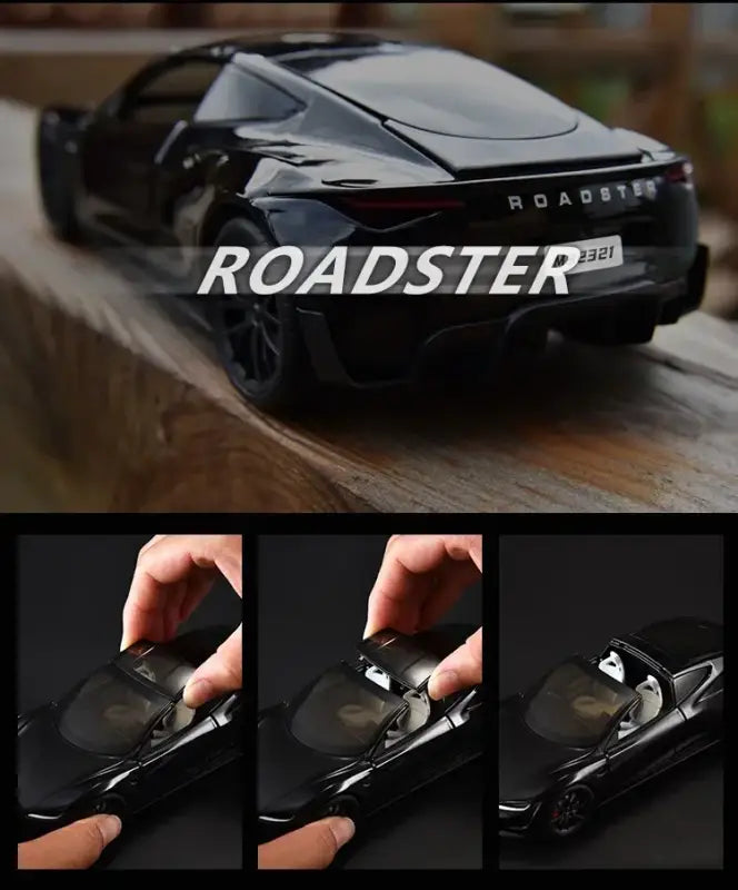 Tesla Roadster 1:24 – Metalowy Model Z Efektami Dźwiękowymi