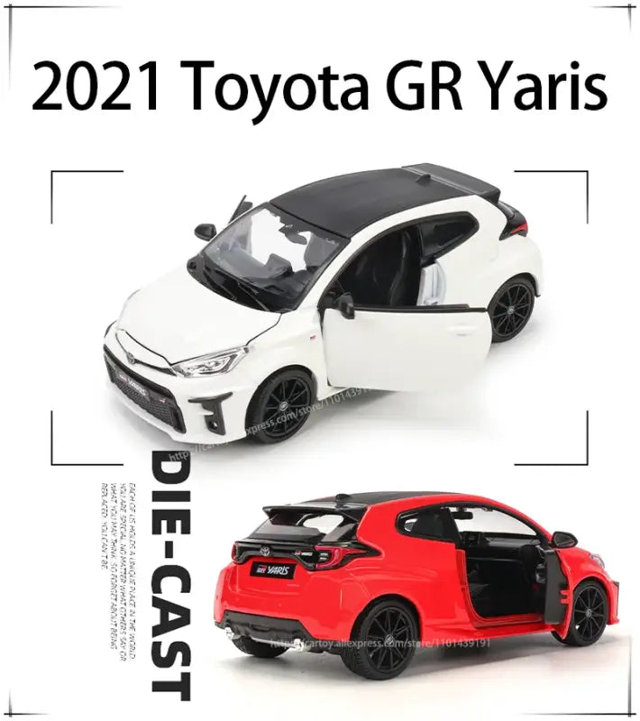 Toyota GR Yaris 2021 1:24 – Metalowy Model Kolekcjonerski
